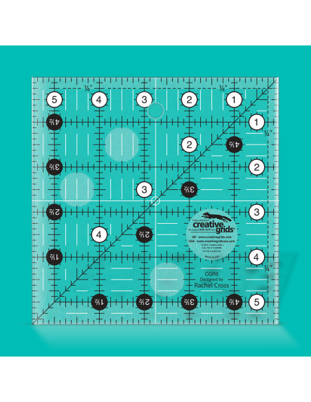 Règle carrée quilting 5.5" x 5.5" Creative Grids