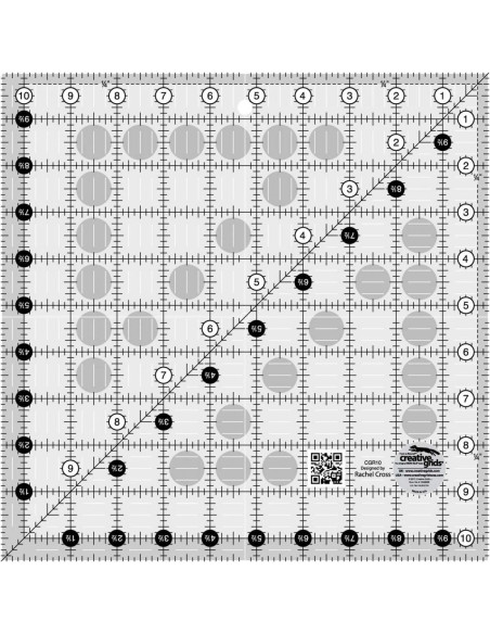 Règle carrée quilting 10.5" x 10.5" Creative Grids