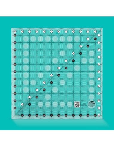 Règle carrée quilting 12.5" x 12.5" Creative Grids