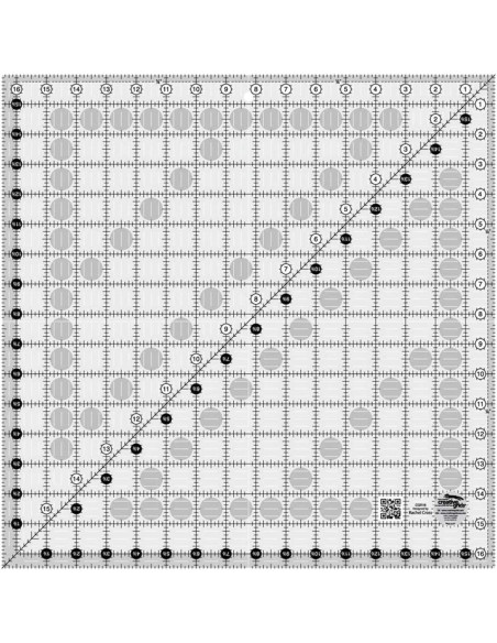 Règle carrée quilting 16.5" x 16.5" Creative Grids