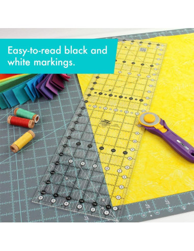 Règle rectangle quilting 6.5" x 24.5" Creative Grids