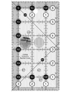 Règle rectangle quilting 3.5" x 6.5" Creative Grids