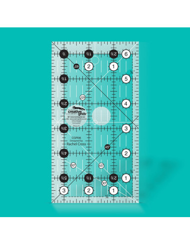 Règle rectangle quilting 3.5" x 6.5" Creative Grids