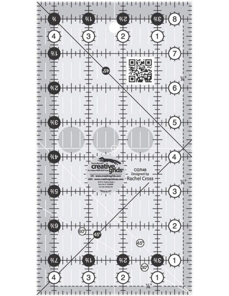 Règle rectangle quilting 4.5" x 8.5" Creative Grids
