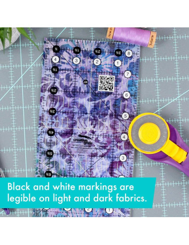 Règle rectangle quilting 4.5" x 8.5" Creative Grids