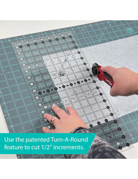 Règle rectangle quilting 4.5" x 8.5" Creative Grids