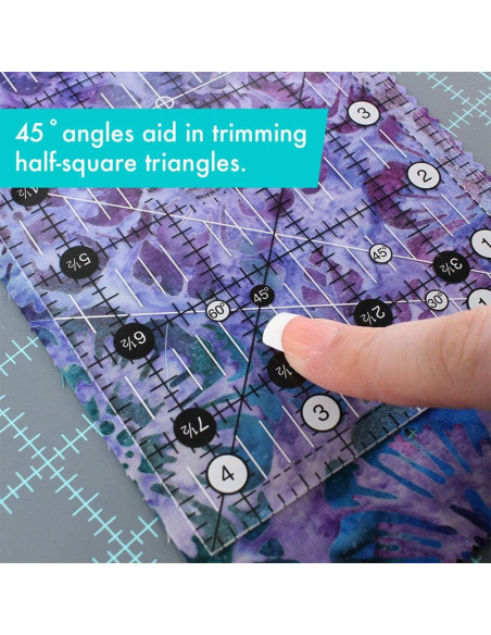 Règle rectangle quilting 4.5" x 8.5" Creative Grids