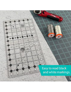Règle rectangle quilting 6.5" x 12.5" Creative Grids 2