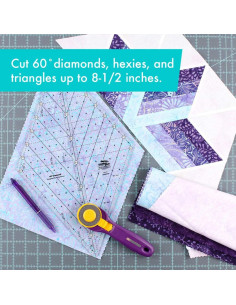Règle quilting Diamond 60° Creative Grids 2