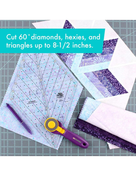 Règle quilting Diamond 60° Creative Grids