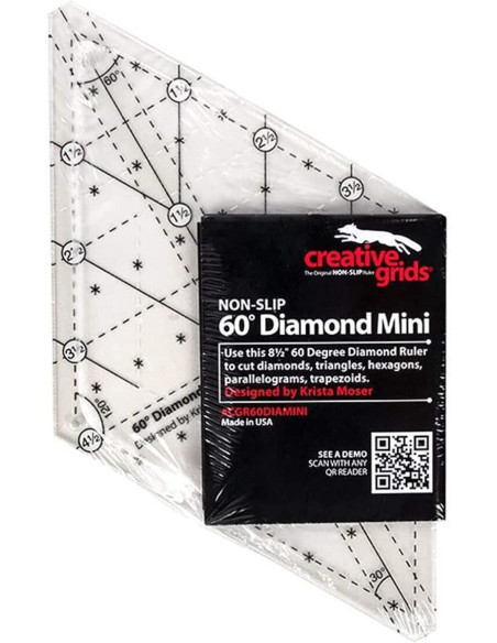 Règle quilting Diamond Mini 60° Creative Grids