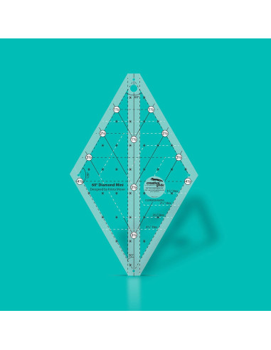 Règle quilting Diamond Mini 60° Creative Grids