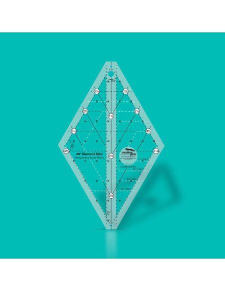 Règle quilting Diamond Mini 60° Creative Grids
