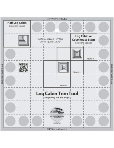 Règle 8" Log Cabin Trim Tool Creative Grids