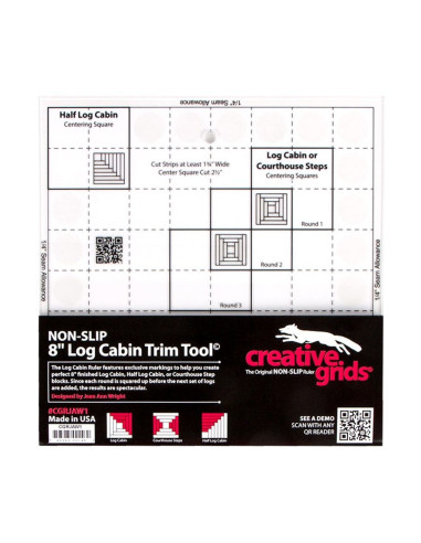 Règle 8" Log Cabin Trim Tool Creative Grids