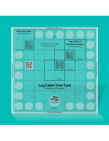 Règle 8" Log Cabin Trim Tool Creative Grids