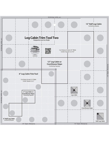 Règle Log Cabin Trim Tool Two Creative Grids