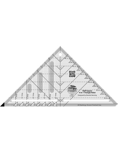 Règle triangle 4 en 1 Creative Grids