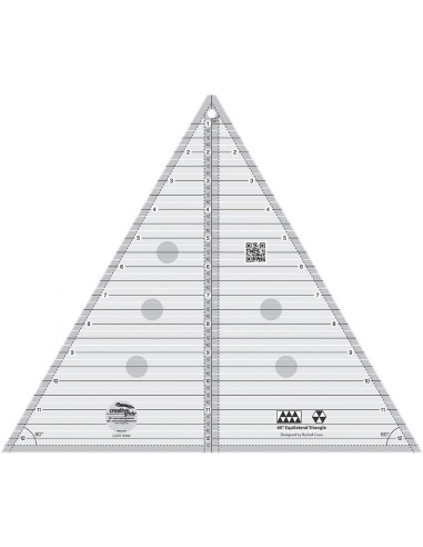 Règle triangle 60° 12" Finished Size Creative Grids