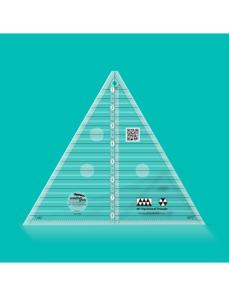 Règle triangle 60° 8" Finished Size Creative Grids