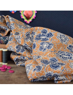 Tissu viscose Neela biscuit - Singulière par Cousette