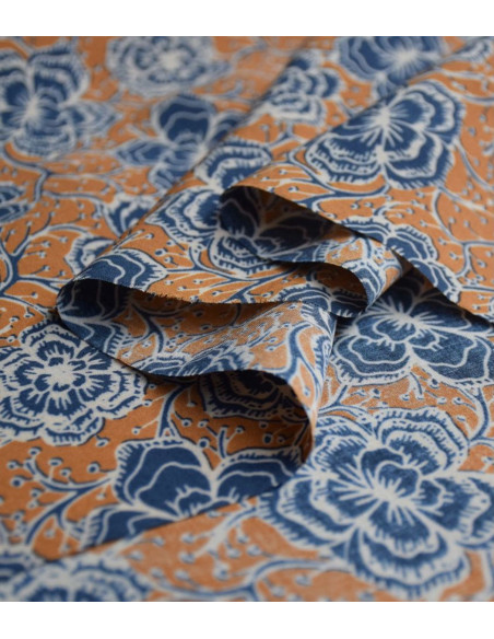 Tissu viscose Neela biscuit - Singulière par Cousette