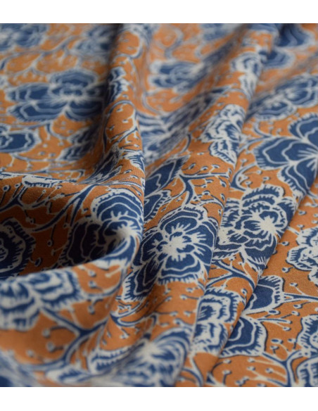 Tissu viscose Neela biscuit - Singulière par Cousette