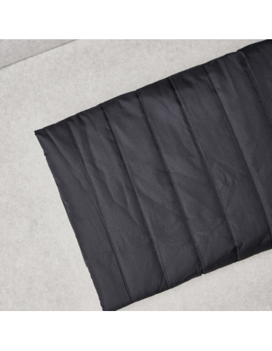 Tissu matelassé déperlant Strip - Noir