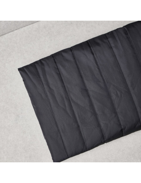Tissu matelassé déperlant Strip - Noir