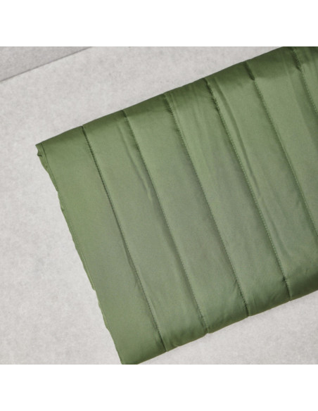 Tissu matelassé déperlant Strip - Kaki