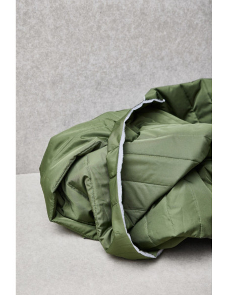 Tissu matelassé déperlant Strip - Kaki