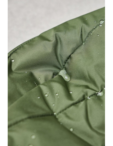 Tissu matelassé déperlant Strip - Kaki