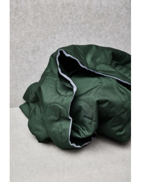 Tissu matelassé déperlant Wave - Vert bouteille