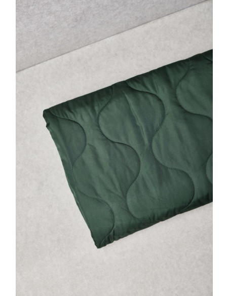 Tissu matelassé déperlant Wave - Vert bouteille