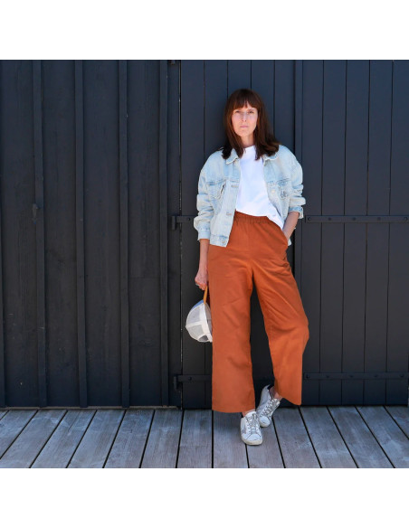 Patron de pantalon et short Singapour - Ikatee