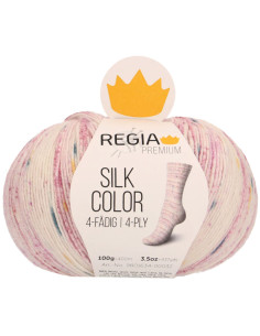 Laine pour chaussettes Regia Silk Color