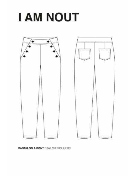 Patron de pantalon Nout - I am patterns