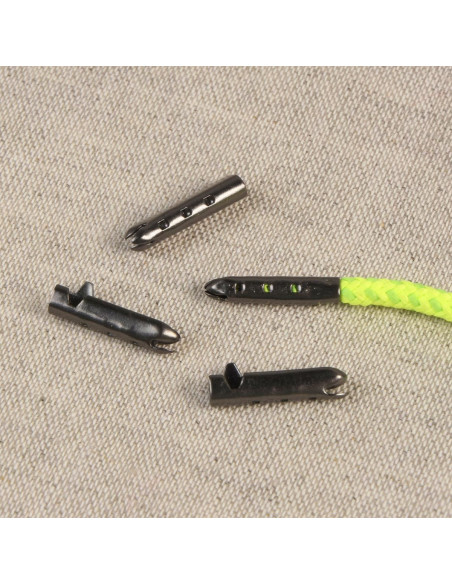 Embouts métal pour cordons et lacets - Canon de fusil