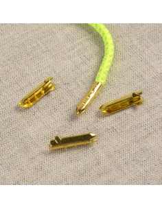 Embouts métal pour cordons et lacets - Or