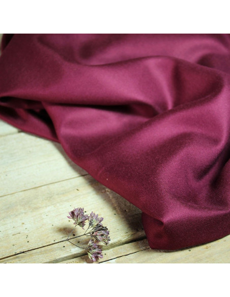 Tissu sergé de viscose Mûroise - Églantine & Zoé