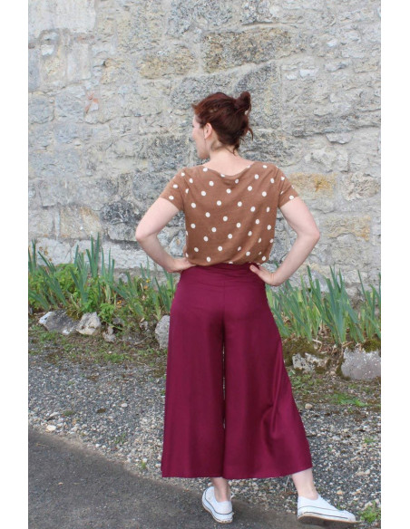 Tissu sergé de viscose Mûroise - Églantine & Zoé