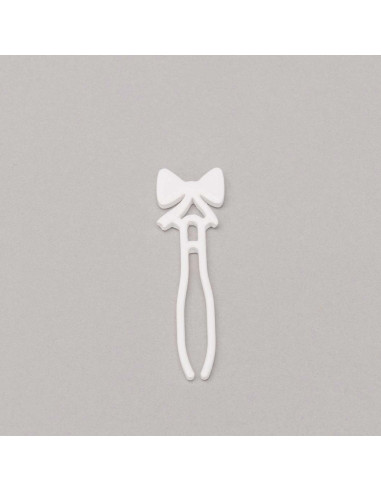 Sachet de 10 pinces porte-canettes pour bobines de fils - Blanc