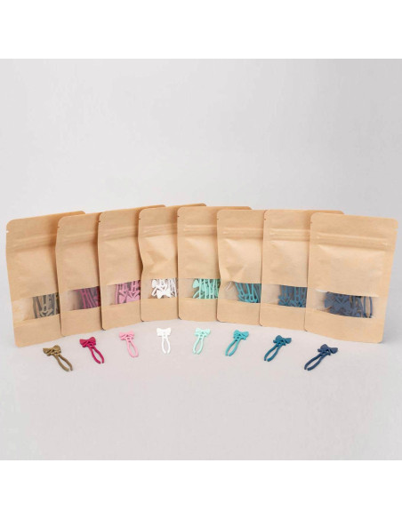 Sachet de 10 pinces porte-canettes pour bobines de fils - Blanc