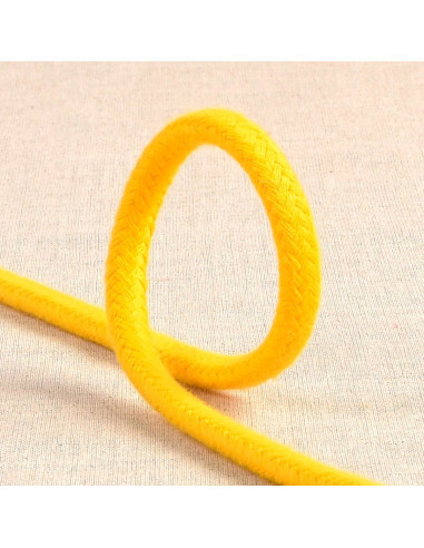 Cordon tressé - Jaune or