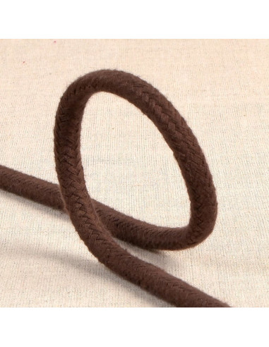 Cordon tressé - Marron foncé