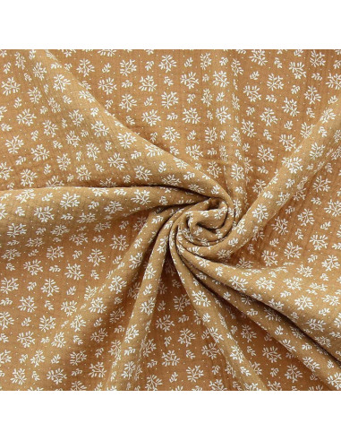 Tissu double gaze Meesya - Camel