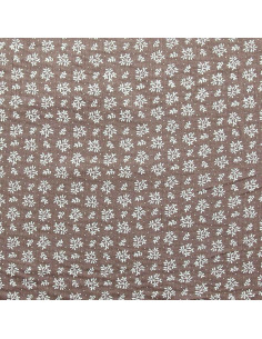 Tissu double gaze Meesya - Châtaigne 2