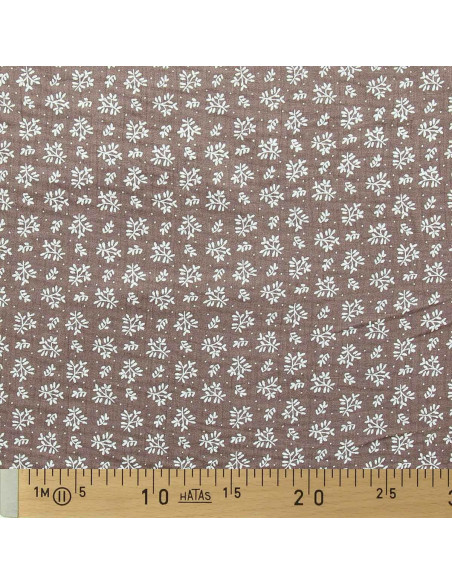 Tissu double gaze Meesya - Châtaigne