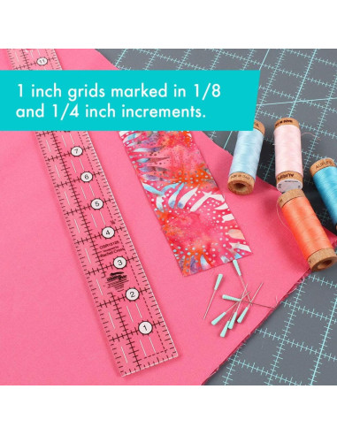 Règle rectangle quilting 1.5" x 12.5" Creative Grids