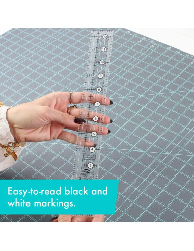 Règle rectangle quilting 1.5" x 12.5" Creative Grids